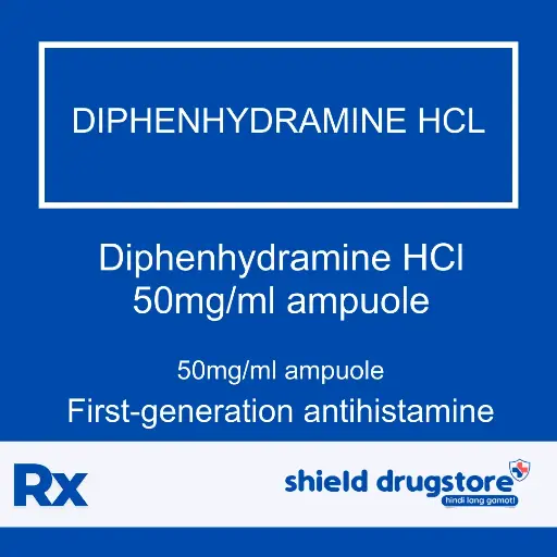 [GEN000119] GN-DIPHENHYDRAMINE HCL 50MG/ML AMP 