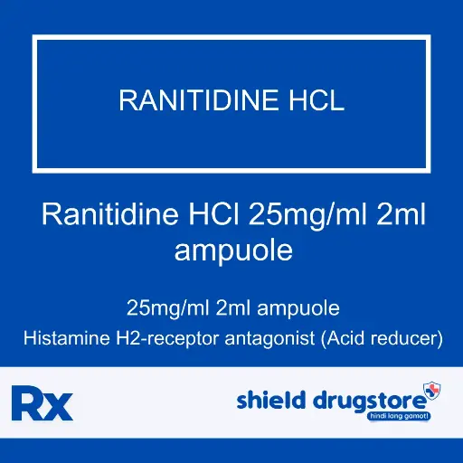 [GEN000255] GN-RANITIDINE HCL 25MG/ML 2ML AMP 