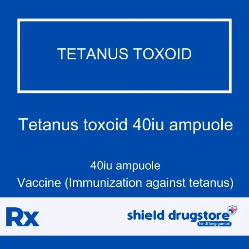 [GEN000278] GN-TETANUS TOXOID 40IU AMP 