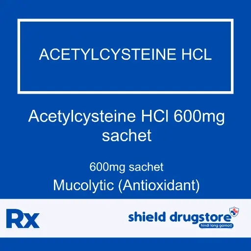 [GEN000003] GN-ACETYLCYSTEINE HCL 600MG SACHET 