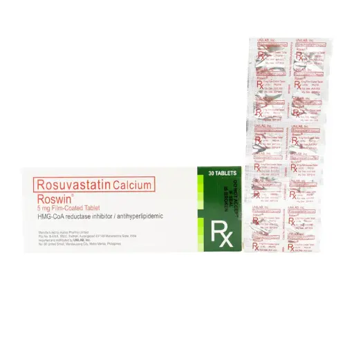 [RX-T10611-CARDI-CAT00218] Roswin (rosuvastatin calcium) 5mg tablet