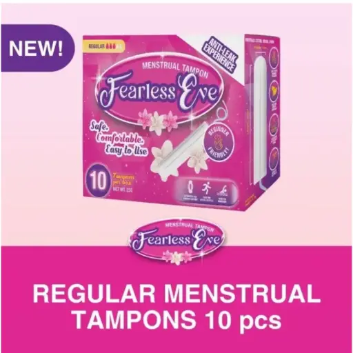 [GR-T11126-DISPO-CAT00211] Fearless Eve Menstrual Tampons Regular 10'S