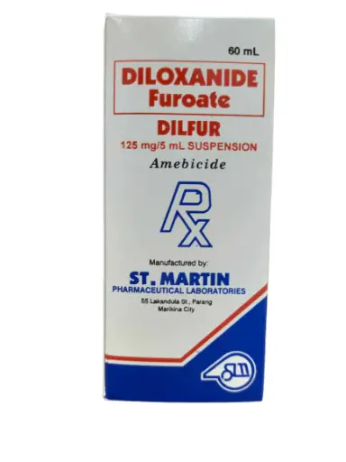 [RX-T11639-GIT-CAT00180] Dilfur (diloxanide furoate) 125mg/5ml suspension