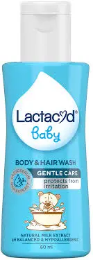 [GR-T10761-SNB-CAT00103] Lactacyd Baby Gentle Care Body & Hair Wash 60ml bottle 