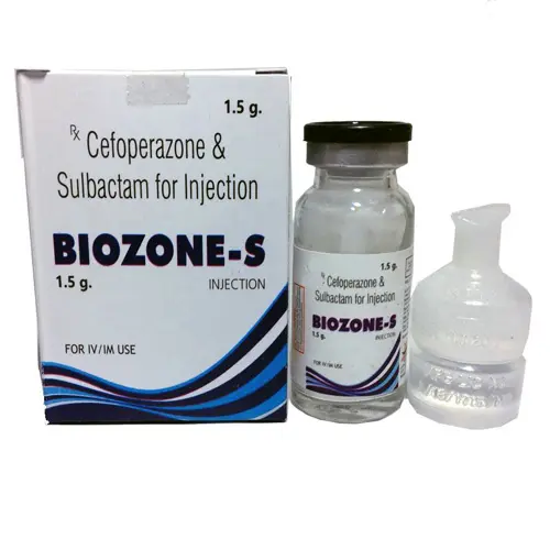 [RX-T11646-ABIO-CAT00356] Biozone 1.5 (cefoperazone + sulbactam) 1g/500mg vial 