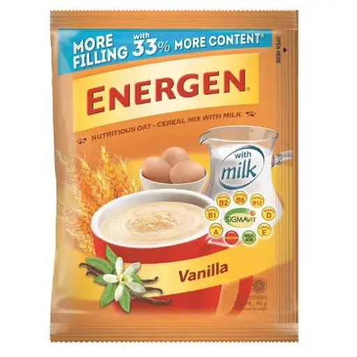 [GR-T10516-FOOD-CAT00157] Energen Vanilla 40g sachet 