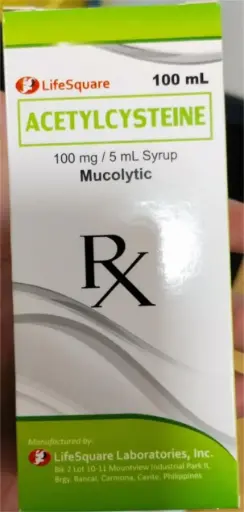 [RX-T11647-RESP-CAT00409] Acetylcysteine 100mg/5ml 100ml syrup