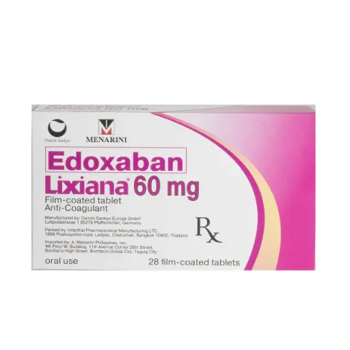 [RX-T11659-CARDI-CAT00410] Lixiana (edoxaban) 60mg film-coated tablet