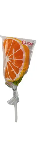 [GR-T11194-FOOD-CAT00210] Coco Fruit Ethnicity Lollipop Orange Flavor 