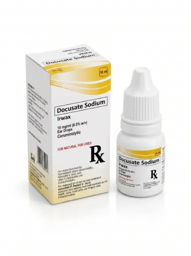 [RX-T11675-EENT-CAT00077] Irwax (docusate sodium) 5mg/ml ear drops 